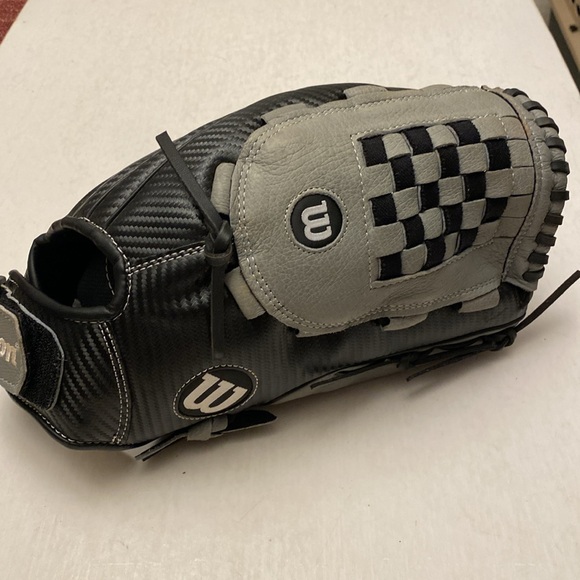 Wilson Other - Wilson A360 14” Genuine Leather Black and Gray Baseball Glove